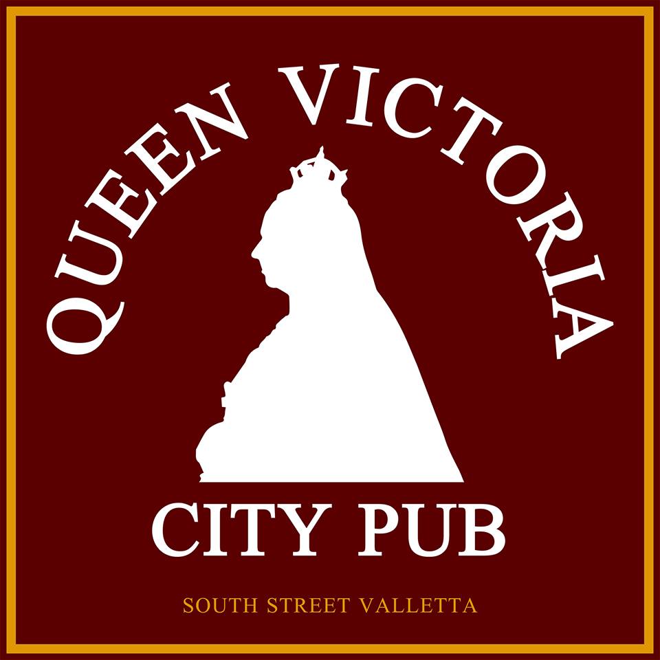 Victorian Style Pub in Malta. The Queen Victoria Logo