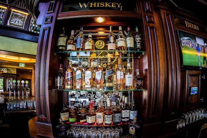 Drinks cabinet for bar design in Vancouver