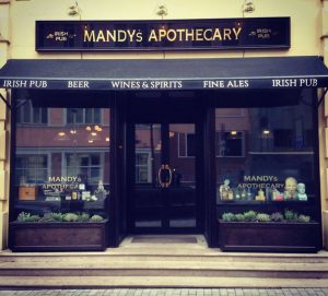 Mandy's Apothecary Irish Pub Moscow created by McNally Design and the Irish Pub Company