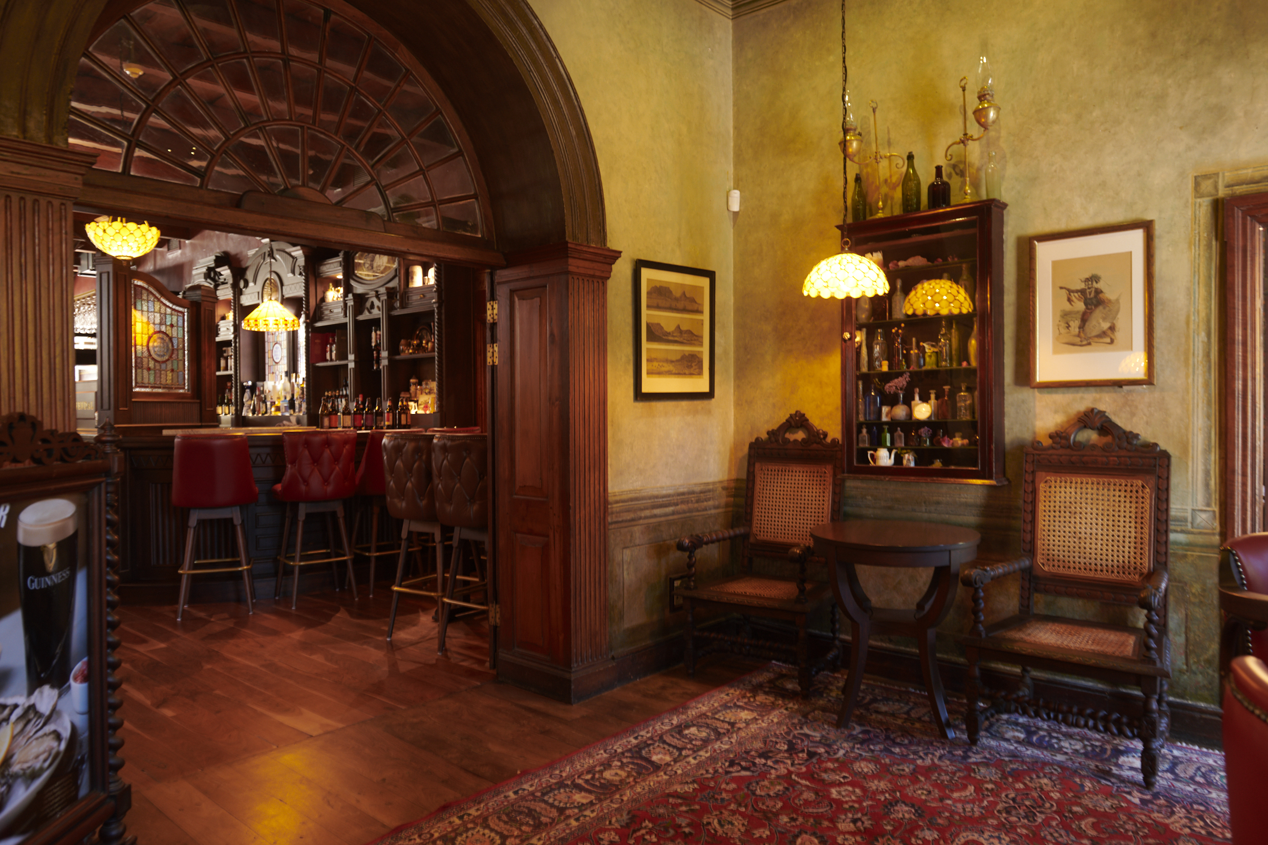 pub furniture design in Clare, Ireland. A bench and table section fir restaurant design